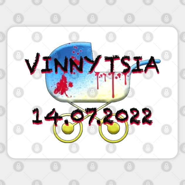 Terroristic attack on Vinnytsia Sticker by tashashimaa